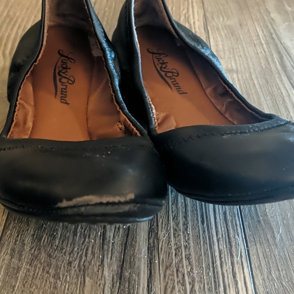 LUCKY BRAND Leather Emmie Ballet Flats Size 6.5 - Picture 3 of 4